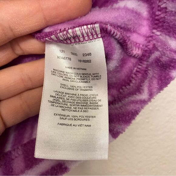 Columbia Girls toddler Benton Springs Sweater fleece zip up jacket purple 3T - Picture 8 of 8